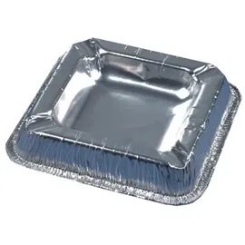 Danpak 100 Einweg-Aschenbecher, ALUMINIUM 12,6 x 12,6 x 2,2 cm,