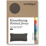 schlafgut Kissenbezug Knitted Jersey 40 x 80 cm Beige