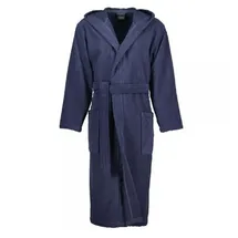 CAWÖ Home Bademäntel Herren Kapuze Uni 829 blau XL