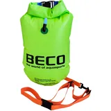 BECO aufblasbare Schwimmboje und Drybag, Neongrün