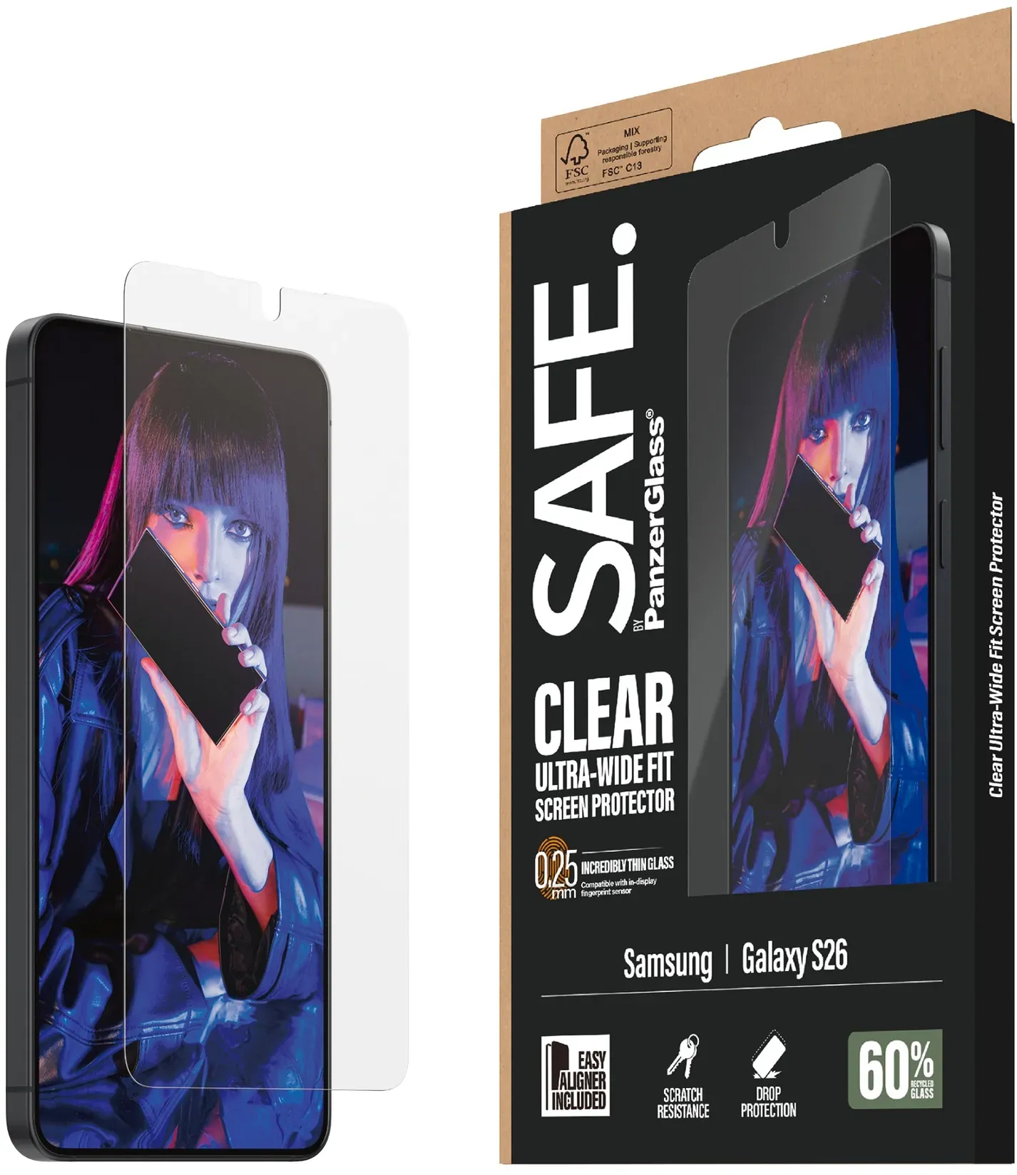 SAFE BY PANZERGLASS Displayschutzglas 