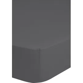 HIP Spannbettlaken Satin 160 x 200 cm dunkelgrau
