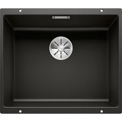 Granitspüle BLANCO "SUBLINE 500-U", schwarz, B:46cm T:53cm, Verbundwerkstoff, Küchenspülen, erhältlich in mehreren Farben