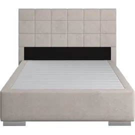 Cotta Boxspringbett COTTA "Simba", grau (elephant), L:209cm, Komplettbetten, Boxspringbett, wahlweise mit oder ohne Matratze und Topper bestellbar