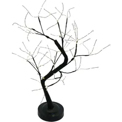 LED Baum auf Sockel 45 cm 108 LED batteriebetrieben Timer Lichter Baum