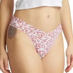 Hanky Panky Printed Original Rise Thong Weiß Muster Nylon One Size Damen
