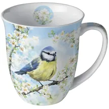 Ambiente Home Tasse 0,4 l Blau/Weiß/Gelb