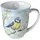 Ambiente Home Tasse 0,4 l Blau/Weiß/Gelb