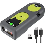 Inateck Barcode Scanner Bluetooth 2D mit 2,4Ghz USB Adapter, liest Barcodes von Bildschirmen, Exklusive Schnelltasten, BCST-42