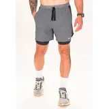 Nike Dri-FIT Stride Hybrid Laufshorts Herren smoke grey/dk smoke grey/reflective silver M