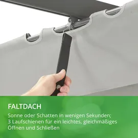 LECO Dachtextil 4 x 3 m lichtgrau
