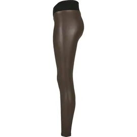 URBAN CLASSICS Faux Leather Leggings Brown XS