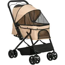 PawHut Hundebuggy Hundewagen für kleine Hunde Katzen Pet Stroller Oxford