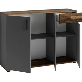 INOSIGN Kommode "Jakob", grau (old wood), B:110cm H:83,5cm T:35,5cm, FSC-zertifizierter Holzwerkstoff, Sideboards, Kommode, Breite 110 cm