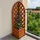 Hti-Living Heidi 1 x Pflanzkübel mit Rankgitter 1 x 1 x 1 cm Braun