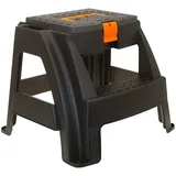 Mojawo Tragbarer Fußhocker Fußtritt Sitzhocker Hocker mit Staufach H43cm