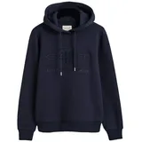 GANT Reg Tonal Shield Kapuzenpullover Evening Blue S