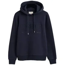 GANT Reg Tonal Shield Kapuzenpullover Evening Blue S