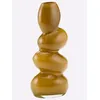 Dekovase, gelb, B/H/T: 14,5cm x 32cm x 9cm, Vasen