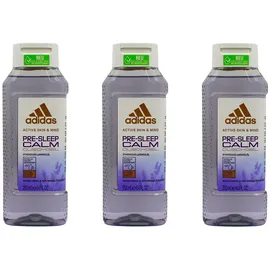 adidas 3 x adidas Pre-Sleep Calm Duschgel mit ätherischem Lavendelöl je 250ml
