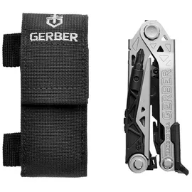 Gerber Multifunktionswerkzeug mit Taschenclip, Einhandöffnung, Funktionen und Nylon-Scheide, Center-Drive