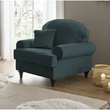 furn.design Sessel Adelina 110 x 95 x 110 cm Türkis