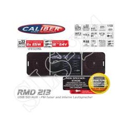 Caliber RMD213 USB SD AUX FM Radio mit internen Lautsprechern 12/24 Volt Auto...