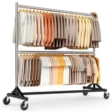 HoKeeper Garderobenständer Z-Ständer Schwarz
