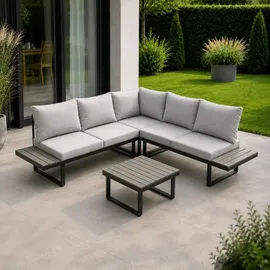 Greemotion Pisa Set 4-tlg. Grau/Schwarz