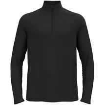 Odlo Essential 1/2 Zip Longsleeve Herren - Schwarz, Größe S