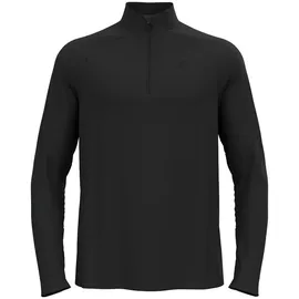 Odlo Essential 1/2 Zip Longsleeve Herren - Schwarz, Größe S