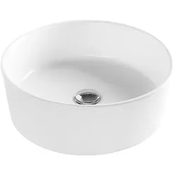 Aufsatz-Waschtisch HAPPY HOUR 440 x 155 x 440 mm, ohne Hahnloch, Keramik, weiß - 93 943 91