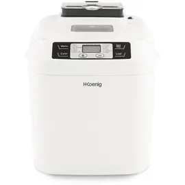 h.koenig Brotbackautomat BAKE340,12, 2 Brotgrößen, Cerealienspender, Glutenfreies Programm, Brioche, Marmelade, Zeitverzögerte Startzeit und Warmhaltefunktion, LCD Display, 550W