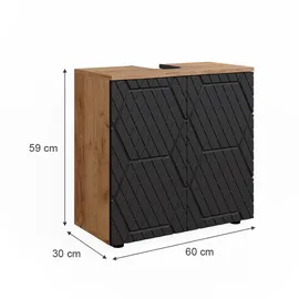 Vicco Waschbeckenunterschrank 60 x 59 cm Anthrazit