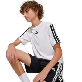adidas Train Essentials 3-Streifen Jungen T-Shirt white/black 152
