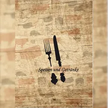 Adina Speisekartemappe Menükarte A4 Besteck