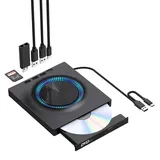 Externer Blu-ray/DVD-Brenner - USB 3.0 - Tragbar - Für Desktop-PC - Windows/Mac Kompatibel - Plug & Play