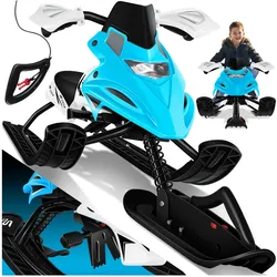 KESSER® Lenkschlitten mit 2 Fußbremsen   Automatisches Zugseil   Federung   Kufenlenkung   Bob Kinderschlitten Rodel Schlitten   Skiboblenkschlitten