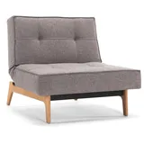 Innovation Living Sessel Splitback Strukturstoff 90 x 79 x 95 cm Grau mit verstellbarer Rückenlehne