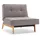 Innovation Living Sessel Splitback Strukturstoff 90 x 79 x 95 cm Grau mit verstellbarer Rückenlehne