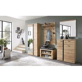 Stella Trading Garderobenpaneel Bari 80 x 128 x 30 cm Eiche