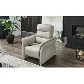 Hukla Sessel Echtleder Corina , grau , Maße (cm): B: 94 H: 112 T: 90.0