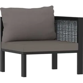 vidaXL 8-tlg. Garten-Lounge-Set mit Auflagen Poly Rattan Anthrazit