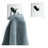 Zack DUPLO Handtuchhaken Edelstahl Silber/Weiß 40331