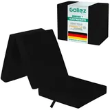 Klappmatratze Gästematratze Klappmatratze für Reisebett Kamping Bett 190 x 60 x 7 cm, Goliez, (Mehrzweck) schwarz 60 cm