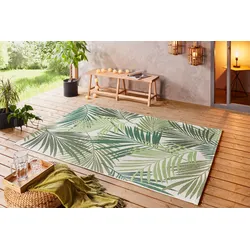 Teppich HANSE HOME "Vai" Gr. 6, beige (creme, grün), B:200cm H:8mm L:290cm, Polypropylen (PP), Teppiche, In- & Outdoor, Geometrisches Muster, Garten, Terrasse, Wohnzimmer