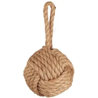 ib laursen Türstopper mit Knoten Jute, Höhe 13.5, Ø 13.5 cm