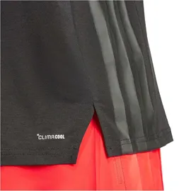 adidas D4T Workout 3 Stripes Tank Shirt, black, M