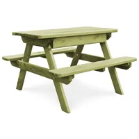 vidaXL Picknicktisch 7-tlg. Grün