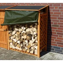 Promadino Kaminholzregal Erweiterung Speyer 120 x 68 x 148 cm Braun